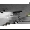 Mexen Next 1-Panel Bath Screen 70 x 150 cm, Stripes, Gun Metal - 895-070-000-00-09-95