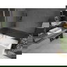 Mexen Next bathtub screen 1-winged 80 x 150 cm, stripes, gun metal - 895-080-000-00-09-95