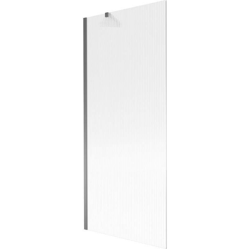 Mexen Next 1-wing bath screen 80 x 150 cm, stripes, gun metal - 895-080-000-00-09-95