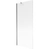 Mexen Next bathtub screen 1-winged 80 x 150 cm, stripes, gun metal - 895-080-000-00-09-95
