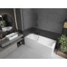 Mexen Next 1-fold Bath Screen 90 x 150 cm, Stripe, Gun Metal - 895-090-000-00-09-95