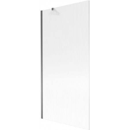 Mexen Next Bathtub Screen 1-Panel 90 x 150 cm, Stripes, Gun Metal - 895-090-000-00-09-95