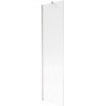 Mexen Next Bathtub Screen, 1-Panel 50 x 150 cm, Stripes, Brushed Nickel - 895-050-000-00-09-97