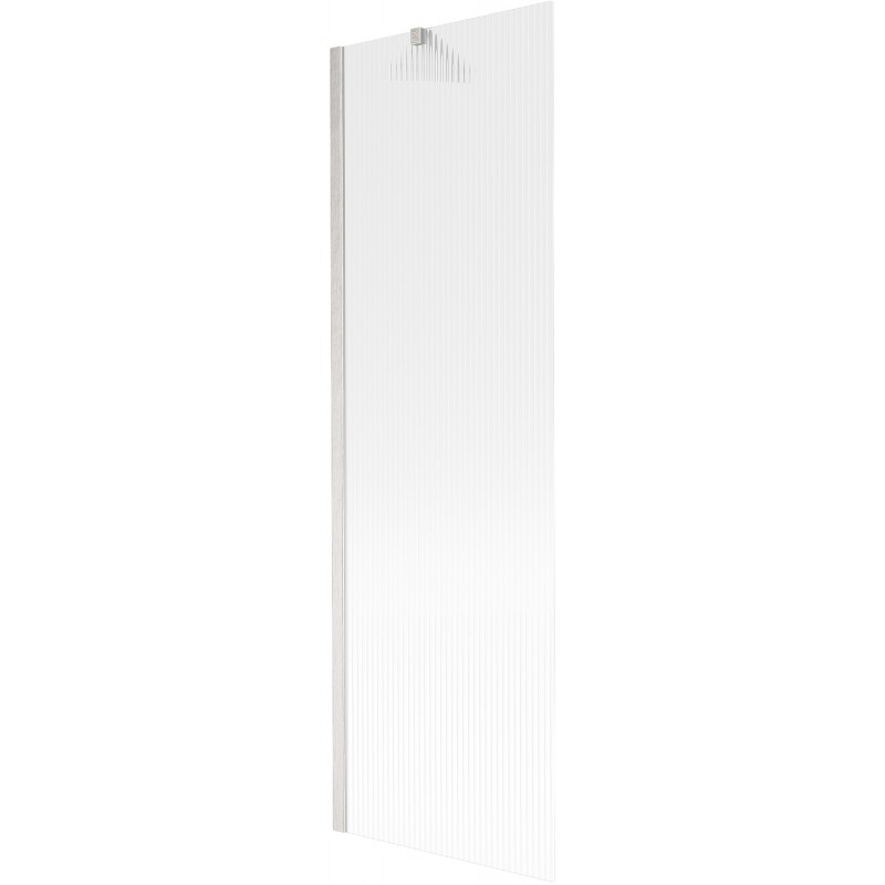 Mexen Next 1-wing bathtub screen 60 x 150 cm, stripes, brushed nickel - 895-060-000-00-09-97