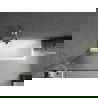 Mexen Next 1-panel Bathtub Screen 70 x 150 cm, Stripes, Brushed Nickel - 895-070-000-00-09-97