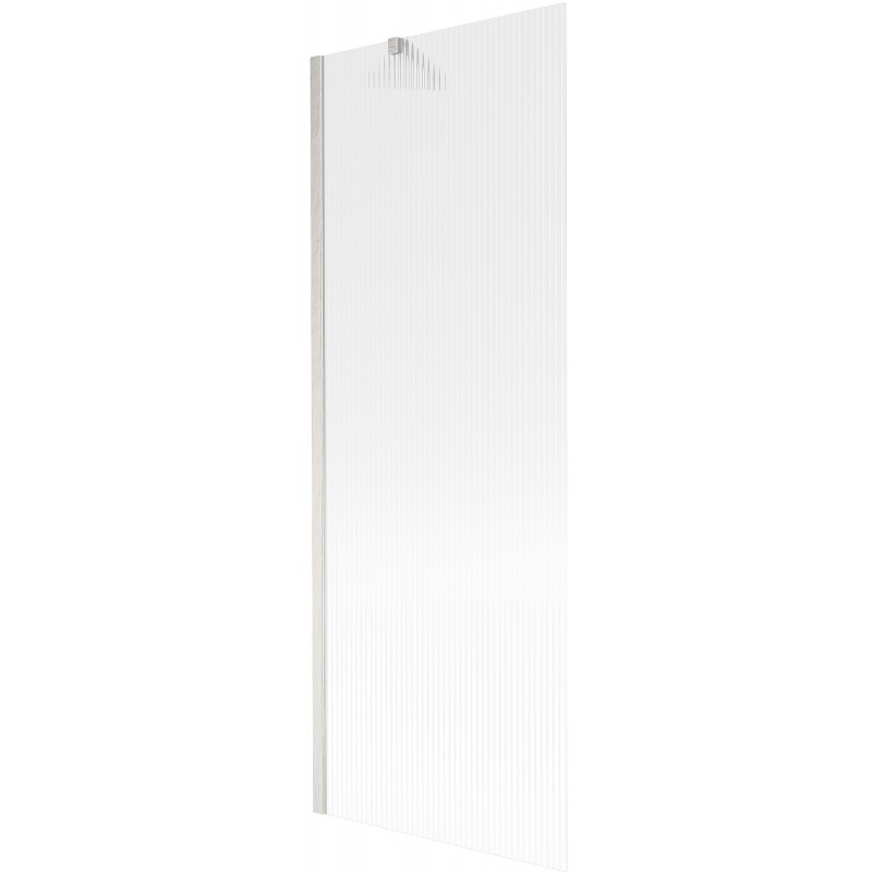 Mexen Next 1-panel Bathtub Screen 70 x 150 cm, Stripes, Brushed Nickel - 895-070-000-00-09-97