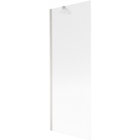 Mexen Next 1-panel Bathtub Screen 70 x 150 cm, Stripes, Brushed Nickel - 895-070-000-00-09-97