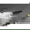Mexen Next bathtub screen single-leaf 90 x 150 cm, stripes, brushed nickel - 895-090-000-00-09-97