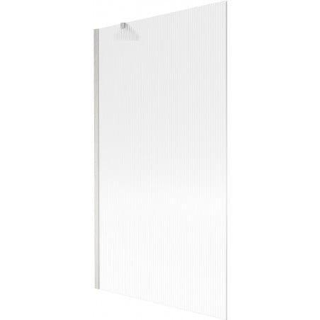 Mexen Next 1-panel Bathtub Screen 100 x 150 cm, Stripes, Brushed Nickel - 895-100-000-00-09-97