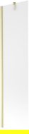 Mexen Next shower screen 1-wing 50 x 150 cm, frost, brushed gold - 895-050-000-00-30-55