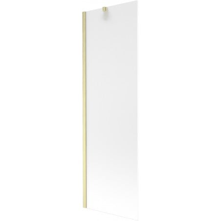 Mexen Next 1-wing Bath Screen 60 x 150 cm, Frosted, Brushed Gold - 895-060-000-00-30-55