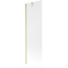 Mexen Next 1-wing Bath Screen 60 x 150 cm, Frosted, Brushed Gold - 895-060-000-00-30-55
