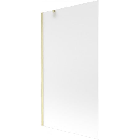 Mexen Next 1-wing Bath Screen 100 x 150 cm, Frosted, Brushed Gold - 895-100-000-00-30-55