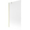 Mexen Next 1-wing Bath Screen 100 x 150 cm, Frosted, Brushed Gold - 895-100-000-00-30-55
