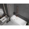Mexen Next 1-wing bath screen 50 x 150 cm, frost, brushed copper - 895-050-000-00-30-65