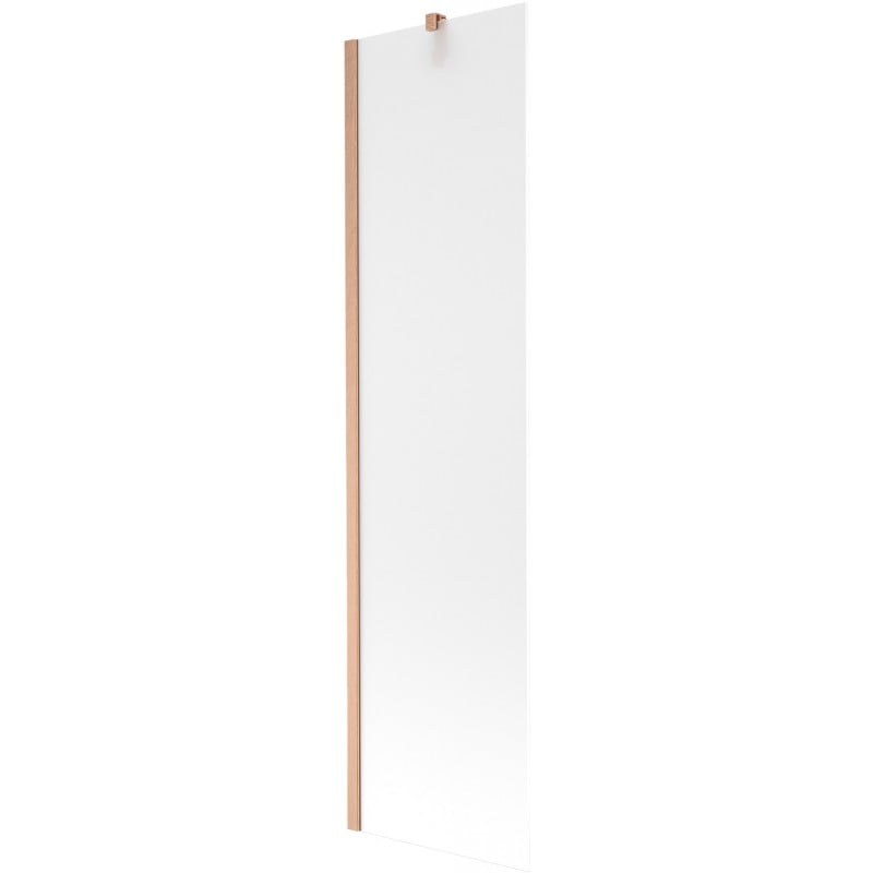 Mexen Next 1-wing bath screen 50 x 150 cm, frost, brushed copper - 895-050-000-00-30-65