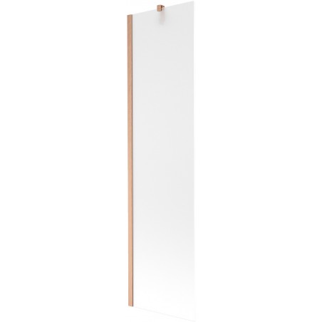 Mexen Next 1-panel Bath Screen 50 x 150 cm, Frosted, Brushed Copper - 895-050-000-00-30-65