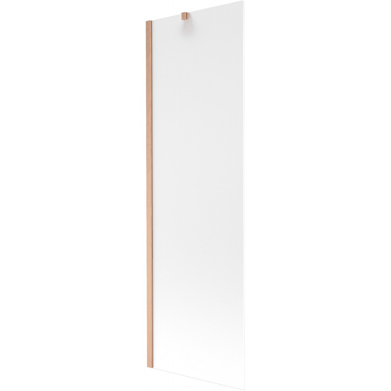 Mexen Next bath screen 1-panel 60 x 150 cm, frost, brushed copper - 895-060-000-00-30-65