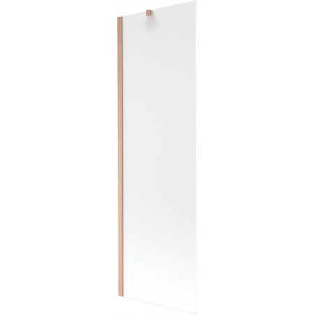 Mexen Next bath screen 1-panel 60 x 150 cm, frost, brushed copper - 895-060-000-00-30-65
