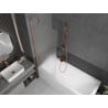 Mexen Next 1-panel bath screen 70 x 150 cm, frost, brushed copper - 895-070-000-00-30-65