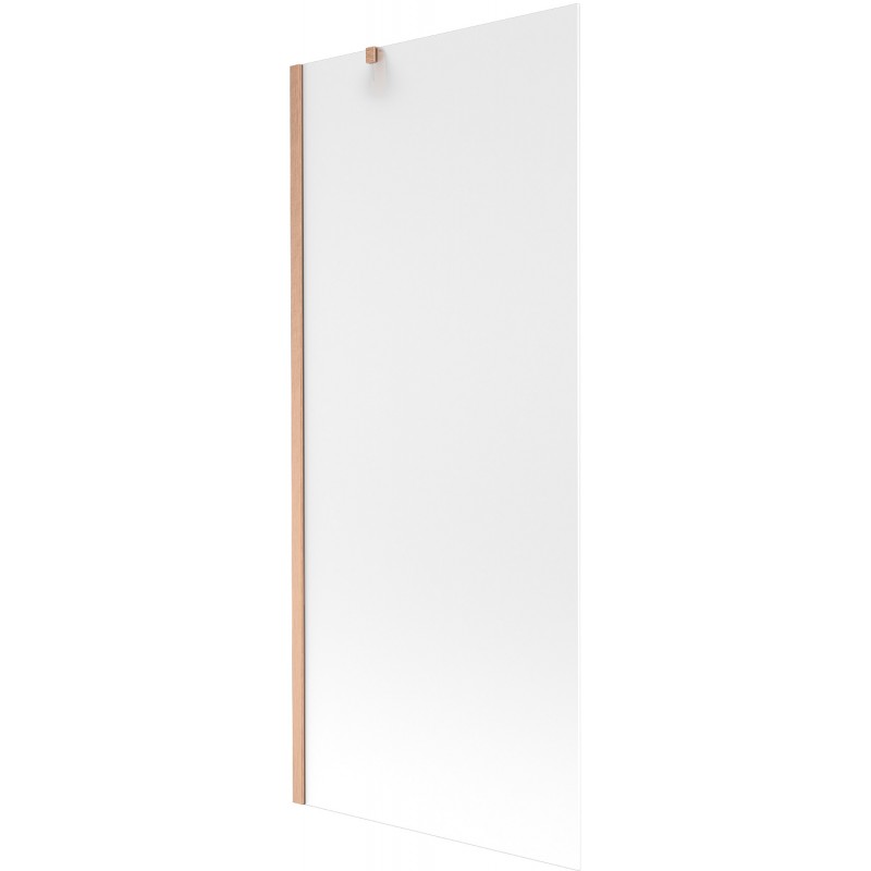 Mexen Next 1-wing bath screen 80 x 150 cm, frost, brushed copper - 895-080-000-00-30-65