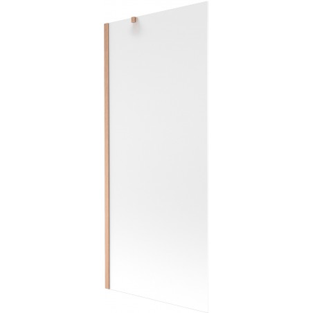 Mexen Next 1-wing bath screen 80 x 150 cm, frost, brushed copper - 895-080-000-00-30-65