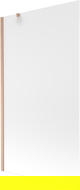 Mexen Next shower screen 1-wing 100 x 150 cm, frost, brushed copper - 895-100-000-00-30-65