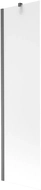 Mexen Next 1-wing bath screen 50 x 150 cm, frost, brushed gun gray - 895-050-000-00-30-66