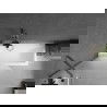 Mexen Next Bathtub Screen 1-Panel 100 x 150 cm, Frosted, Brushed Gun Gray - 895-100-000-00-30-66