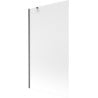 Mexen Next 1-wing shower screen 100 x 150 cm, frost, brushed gun gray - 895-100-000-00-30-66