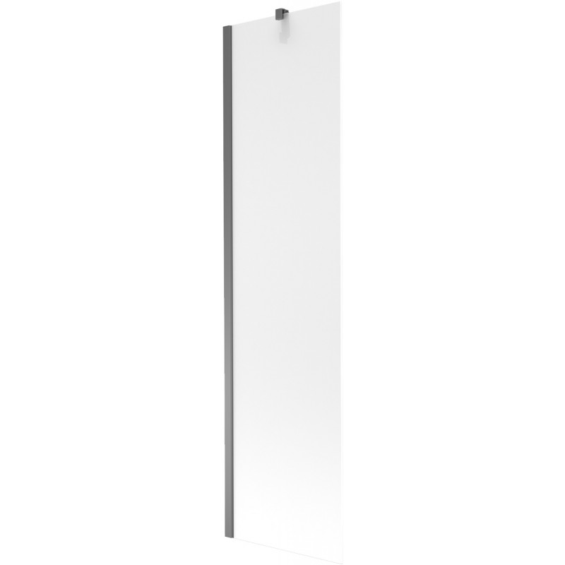 Mexen Next 1-Panel Bathtub Screen 50 x 150 cm, Frosted, Gun Metal - 895-050-000-00-30-95