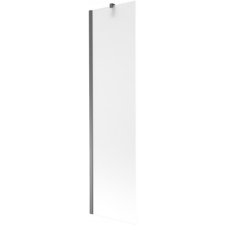 Mexen Next 1-Panel Bathtub Screen 50 x 150 cm, Frosted, Gun Metal - 895-050-000-00-30-95