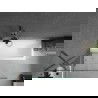 Mexen Next 1-wing Bath Screen 90 x 150 cm, Transparent, Brushed Gun Gray - 895-090-000-00-00-66