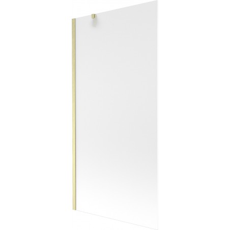 Mexen Next Bath Screen 1-Panel 90 x 150 cm, Frosted, Brushed Gold - 895-090-000-00-30-55
