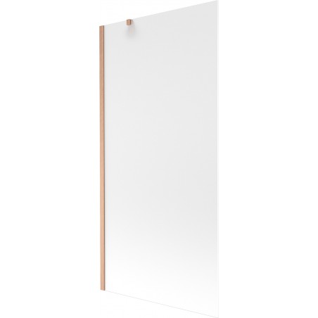 Mexen Next shower screen 1-wing 90 x 150 cm, frost, brushed copper - 895-090-000-00-30-65