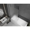 Mexen Next shower screen 1-wing 90 x 150 cm, frosted, gun gray brushed - 895-090-000-00-30-66