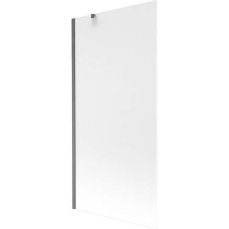 Mexen Next 1-panel bathtub screen 90 x 150 cm, frost, brushed gun gray - 895-090-000-00-30-66