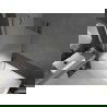 Mexen Next bathtub screen 1-wing 90 x 150 cm, frost, gun metal - 895-090-000-00-30-95