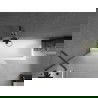 Mexen Next bathtub screen 1-wing 90 x 150 cm, frost, gun metal - 895-090-000-00-30-95
