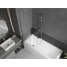 Mexen Next Bathtub Screen 1-Panel 50 x 150 cm, Frosted, Brushed Nickel - 895-050-000-00-30-97