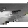 Mexen Next 1-Panel Bath Screen 80 x 150 cm, Frosted, Brushed Nickel - 895-080-000-00-30-97