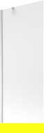 Mexen Next 1-Panel Bath Screen 80 x 150 cm, Frosted, Brushed Nickel - 895-080-000-00-30-97