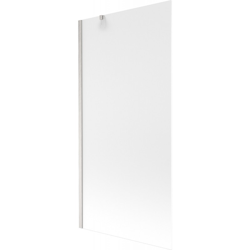 Mexen Next One-Wing Bath Screen 90 x 150 cm, Frosted, Brushed Nickel - 895-090-000-00-30-97