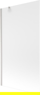Mexen Next 1-wing Bathtub Screen 100 x 150 cm, Frosted, Brushed Nickel - 895-100-000-00-30-97