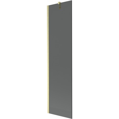 Mexen Next Bathtub Screen 1-Panel 50 x 150 cm, Graphite, Brushed Gold - 895-050-000-00-40-55
