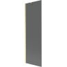 Mexen Next 1-Wing Shower Screen 60 x 150 cm, Graphite, Brushed Gold - 895-060-000-00-40-55