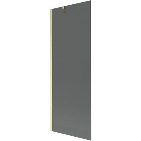 Mexen Next Bathtub Screen 1-Panel 70 x 150 cm, Graphite, Brushed Gold - 895-070-000-00-40-55