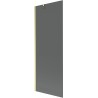 Mexen Next Bathtub Screen 1-Panel 70 x 150 cm, Graphite, Brushed Gold - 895-070-000-00-40-55