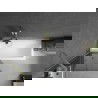 Mexen Next 1-wing Shower Screen 80 x 150 cm, Graphite, Brushed Gold - 895-080-000-00-40-55
