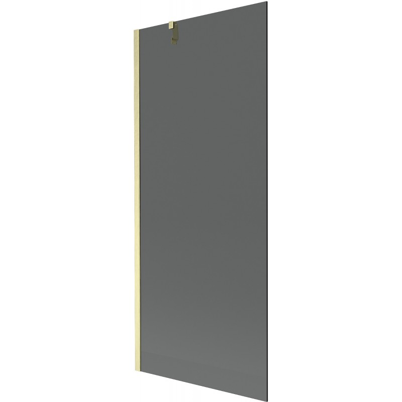 Mexen Next 1-wing Shower Screen 80 x 150 cm, Graphite, Brushed Gold - 895-080-000-00-40-55